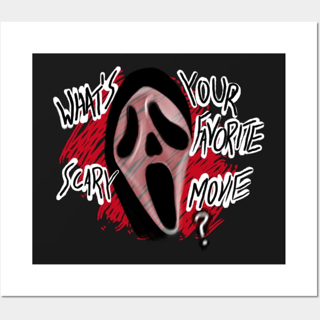 What’s your favorite scary movie? Scream Horror Movie Wall Art by Jamie Collins